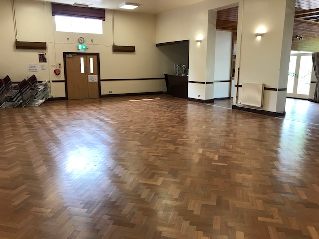 Main hall looking to exit